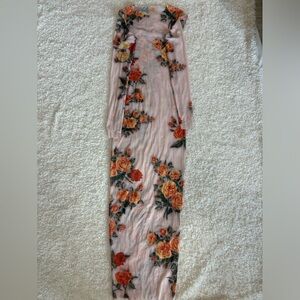 Sheer bodycon floral summer dress